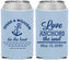 Custom Wedding Neoprene Can Coolers - Love Anchors The Soul | 498