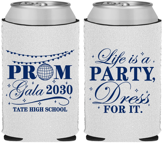 Custom Prom Neoprene Can Coolers - Lifes A Party | 50002