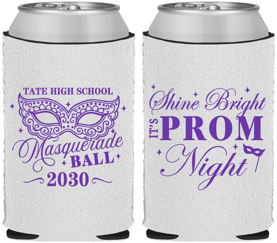 Custom Prom Neoprene Can Coolers - Masquerade Ball | 50010