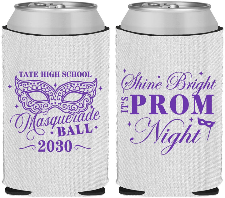 Custom Prom Neoprene Can Coolers - Masquerade Ball | 50010