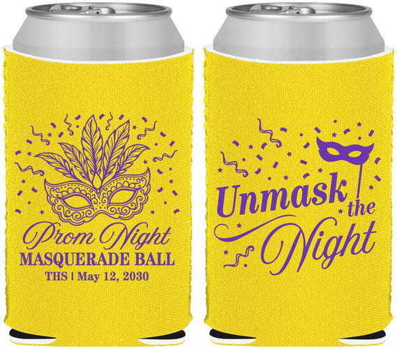 Custom Prom Neoprene Can Coolers - Masquerade Ball | 50011