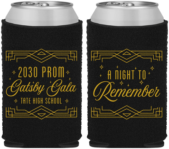 Custom Prom Neoprene Can Coolers - Gatsby Gala | 50012