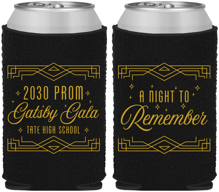 Custom Prom Neoprene Can Coolers - Gatsby Gala | 50012