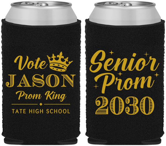 Custom Prom Neoprene Can Coolers - King Vote | 50019