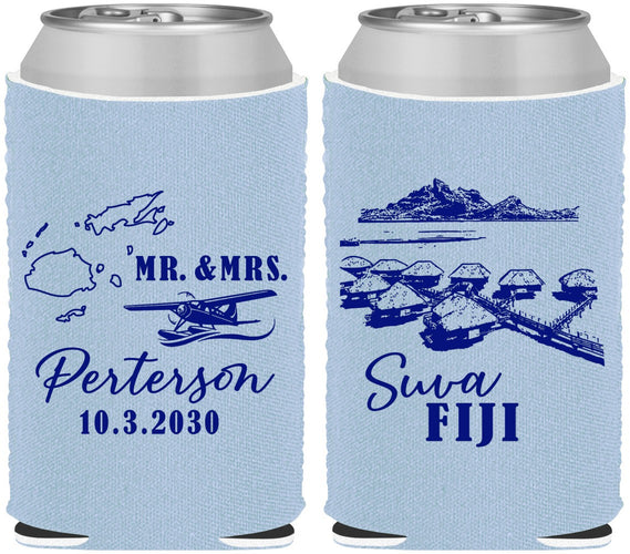 Custom Wedding Neoprene Can Coolers - Fiji | 525