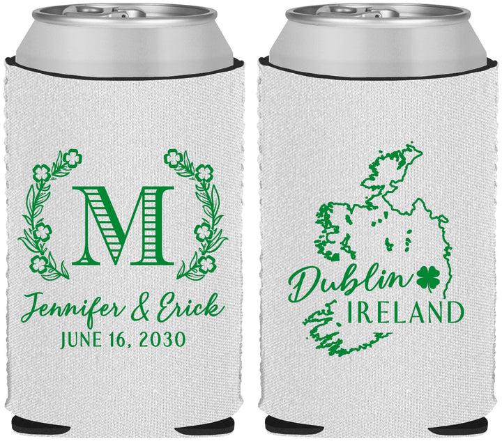 Custom Wedding Neoprene Can Coolers - Ireland | 528