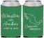 Custom Wedding Neoprene Can Coolers - Mexico | 534