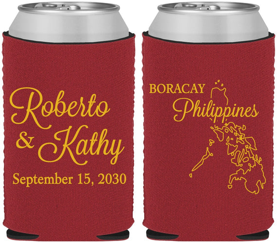 Custom Wedding Neoprene Can Coolers - Philippines | 536