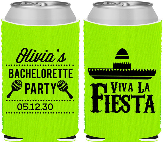 Custom Bachelorette Neoprene Can Coolers - Viva La Fiesta | 60001