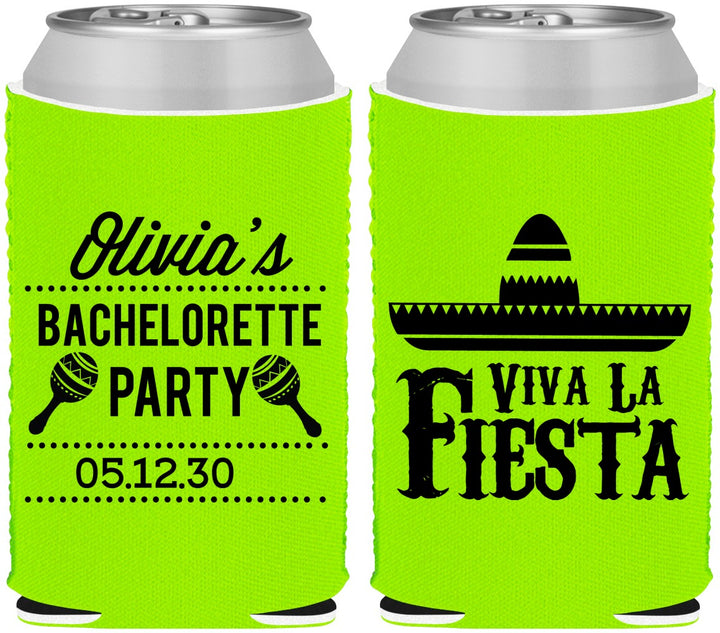 Custom Bachelorette Neoprene Can Coolers - Viva La Fiesta | 60001