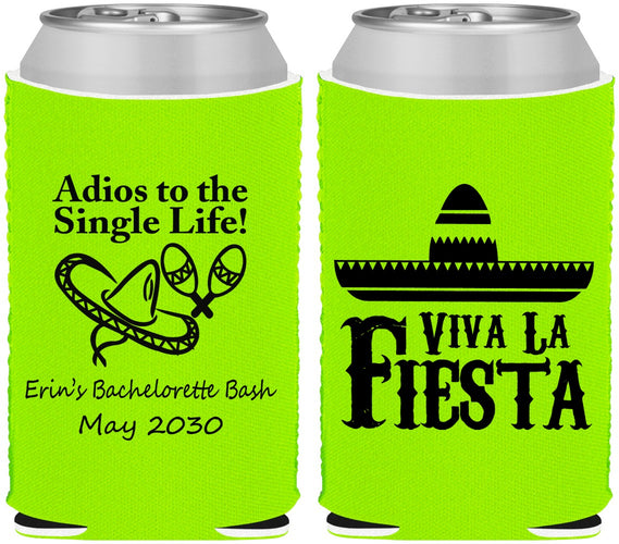Custom Bachelorette Neoprene Can Coolers - Viva La Fiesta | 60005