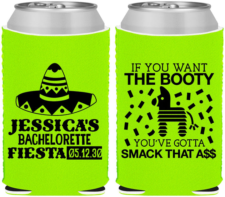 Custom Bachelorette Neoprene Can Coolers - Mexico Fiesta | 60006