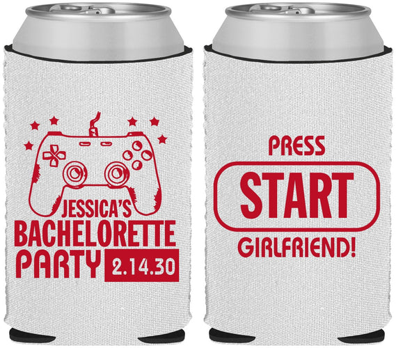 Custom Bachelorette Neoprene Can Coolers - Video Games | 60009