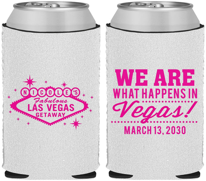 Custom Bachelorette Neoprene Can Coolers - Las Vegas | 60029