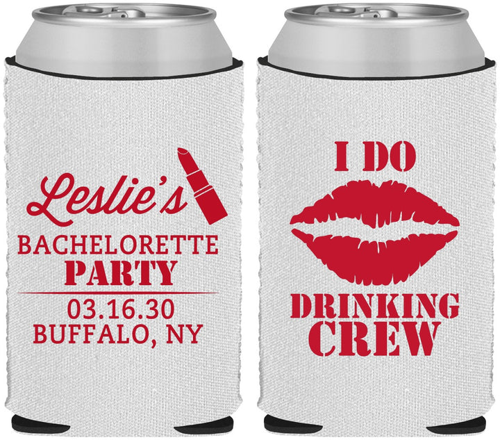 Custom Bachelorette Neoprene Can Coolers - I Do Drinking Team | 60031