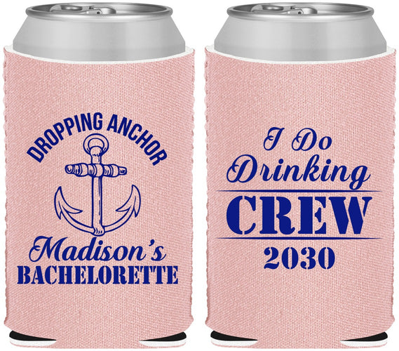 Custom Bachelorette Neoprene Can Coolers - I Do Drinking Team | 60038