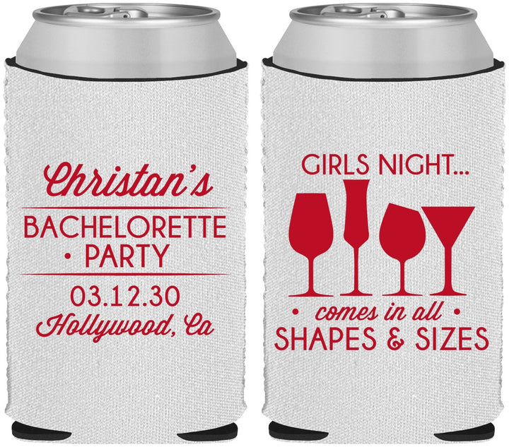 Custom Bachelorette Neoprene Can Coolers - Girls Night | 60054