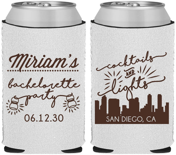 Custom Bachelorette Neoprene Can Coolers - San Diego | 60067