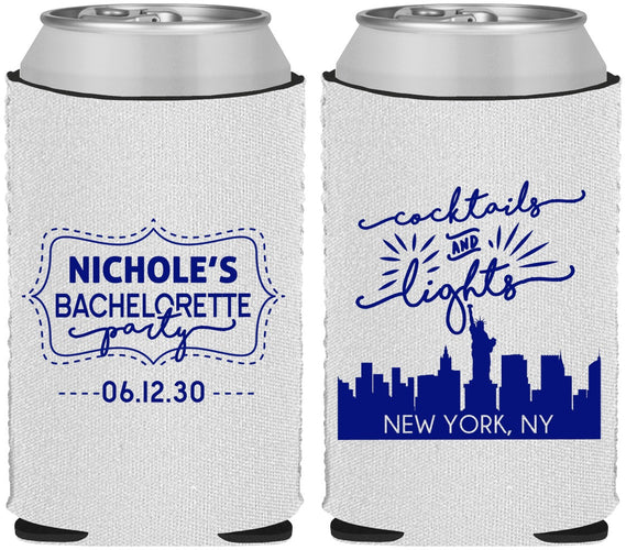 Custom Bachelorette Neoprene Can Coolers - New York | 60069