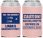 Custom Bachelorette Neoprene Can Coolers - Caution | 60082