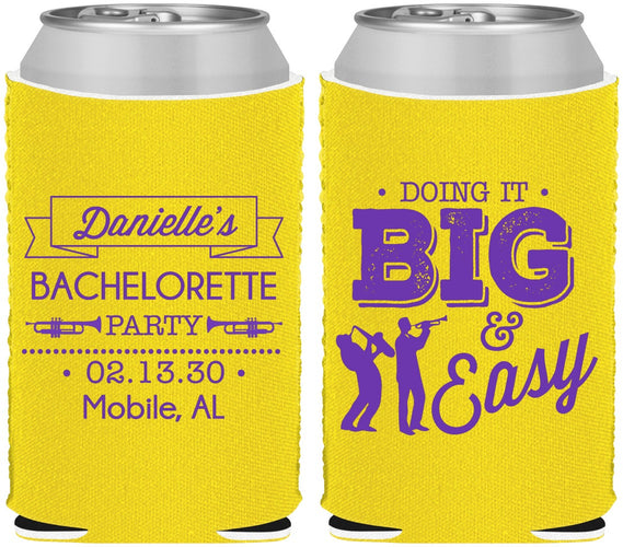 Custom Bachelorette Neoprene Can Coolers - New Orleans | 60084