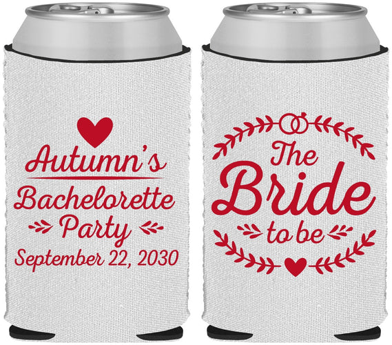 Custom Bachelorette Neoprene Can Coolers - Bride To Be | 60088