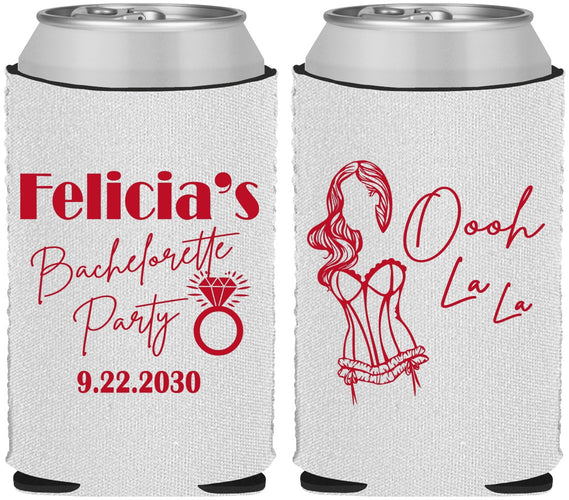 Custom Bachelorette Neoprene Can Coolers - Paris | 60090