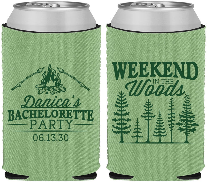 Custom Bachelorette Neoprene Can Coolers - Camping | 60094