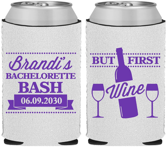 Custom Bachelorette Neoprene Can Coolers - Wine | 60099