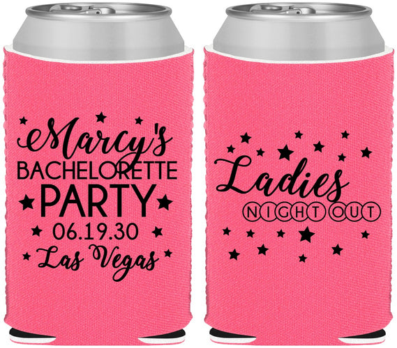 Custom Bachelorette Neoprene Can Coolers - Ladies Night Out | 60101