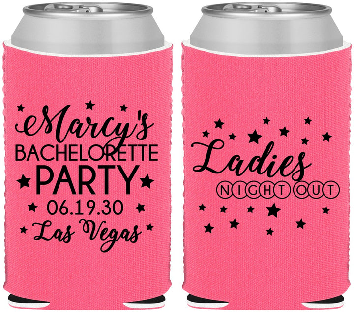 Custom Bachelorette Neoprene Can Coolers - Ladies Night Out | 60101