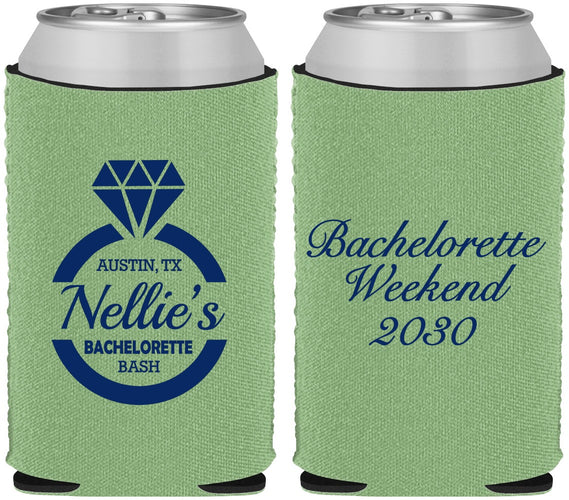 Custom Bachelorette Neoprene Can Coolers - Ring | 60115