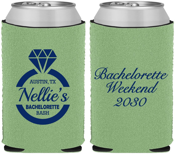 Custom Bachelorette Neoprene Can Coolers - Ring | 60115