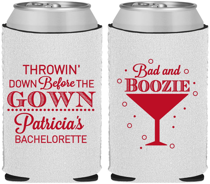 Custom Bachelorette Neoprene Can Coolers - Bad And Boozie | 60121