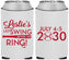 Custom Bachelorette Neoprene Can Coolers - Last Swing Before Ring | 60128
