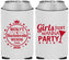 Custom Bachelorette Neoprene Can Coolers - Girls Just Wanna Party | 60139