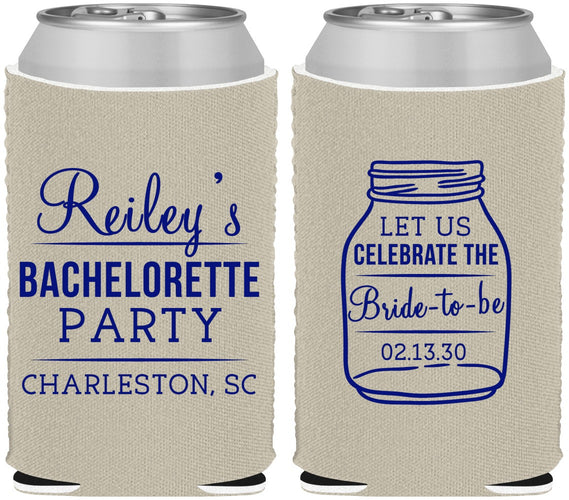 Custom Bachelorette Neoprene Can Coolers - Bride To Be | 60146
