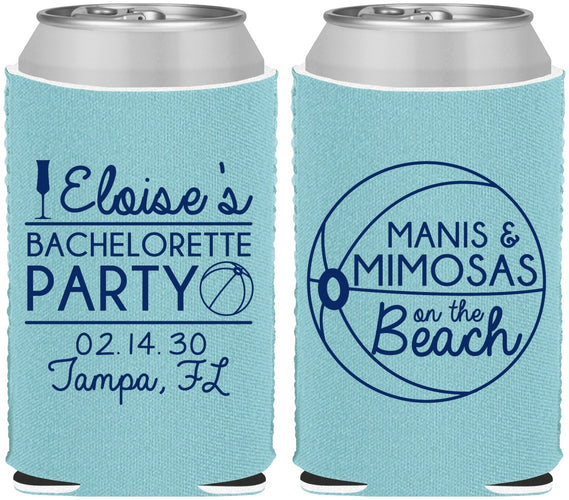Custom Bachelorette Neoprene Can Coolers - Manis Mimosas | 60149