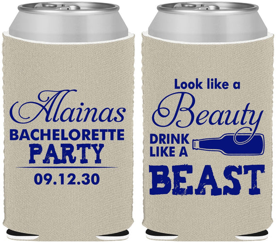 Custom Bachelorette Neoprene Can Coolers - Beauty Beast | 60161