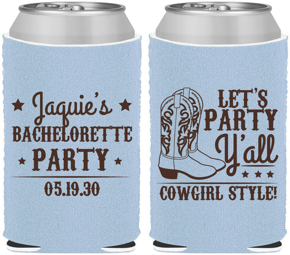 Custom Bachelorette Neoprene Can Coolers - Cowgirl Boots | 60163