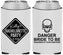 Custom Bachelorette Neoprene Can Coolers - Danger Bride To Be | 60165