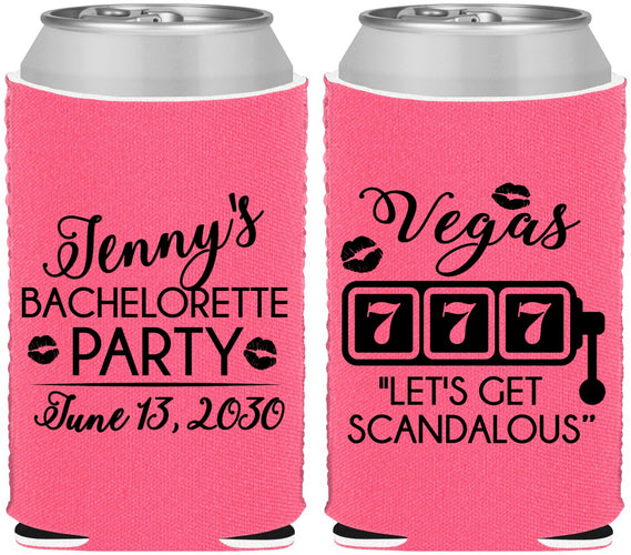 Custom Bachelorette Neoprene Can Coolers - Las Vegas | 60170