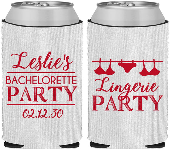 Custom Bachelorette Neoprene Can Coolers - Lingerie Party | 60171