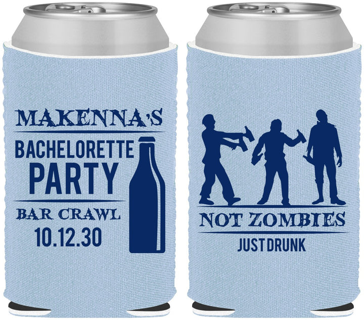 Custom Bachelorette Neoprene Can Coolers - Zombie | 60173
