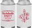 Custom Bachelorette Neoprene Can Coolers - Flowers | 60174
