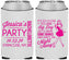 Custom Bachelorette Neoprene Can Coolers - Drink The Night Away | 60182