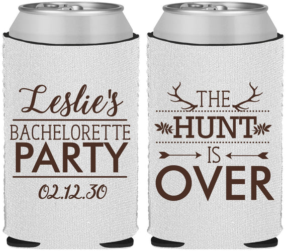 Custom Bachelorette Neoprene Can Coolers - The Hunt Is Over | 60184