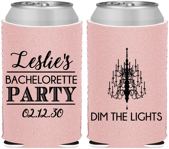 Custom Bachelorette Neoprene Can Coolers - Lights | 60188