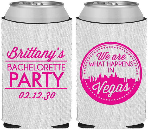 Custom Bachelorette Neoprene Can Coolers - Las Vegas | 60190