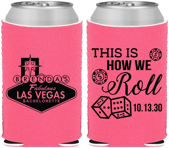 Custom Bachelorette Neoprene Can Coolers - Las Vegas | 60191